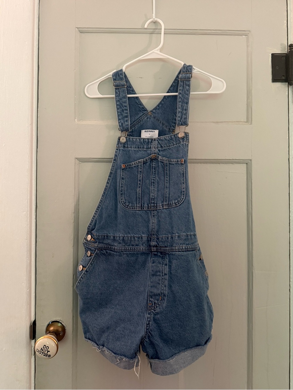 Old Navy Denim Short Overalls in Blue